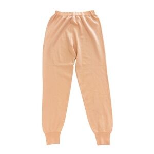 Manrico Women Size 44 Peach Cashmere Knit Pull On Joggers Lounge Pants Italy euc